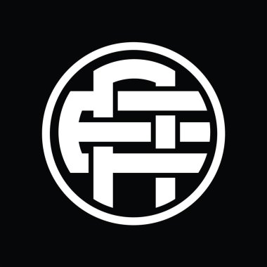 Üst üste binen stil vintage tasarım şablonuyla AE logo monogramı