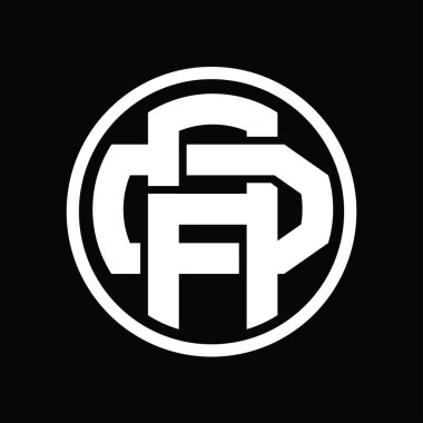 Üst üste binen stil vintage tasarım şablonu ile AD Logo monogramı