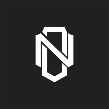 Üst üste binen stil tasarım şablonu ile Logo üzerinde