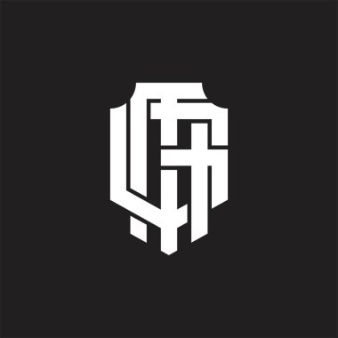 Üst üste binen biçim tasarım şablonlu MG Logo monogramı