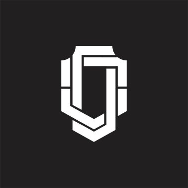 Üst üste binen biçim tasarım şablonu ile DO Logosu