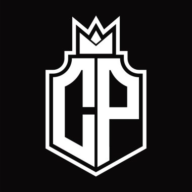 Crown Design şablonu ile CP Logo simgesi