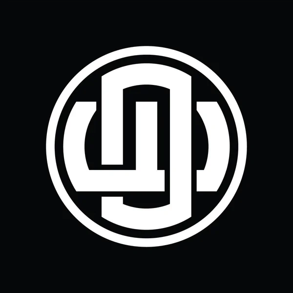 Monogram Logo Pokrywającym Się Stylem Vintage Design Template — Wektor stockowy