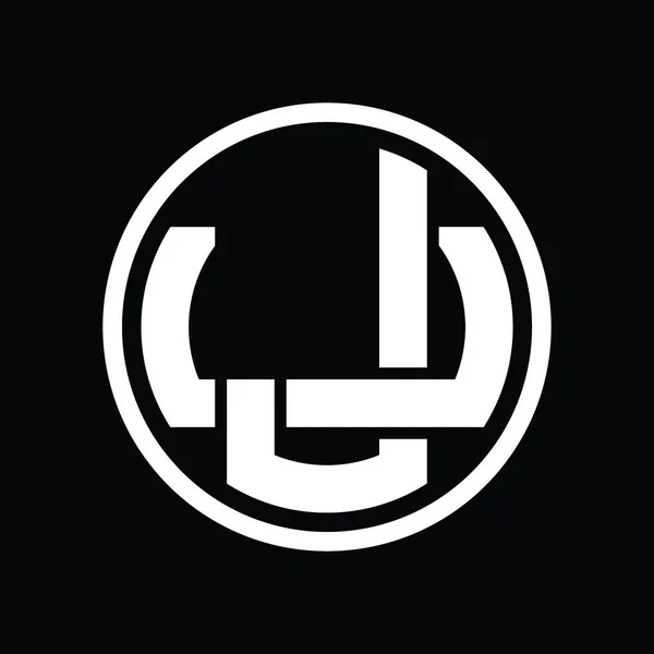 Logo Monogram Med Overlappende Mal Design Årgang – stockvektor