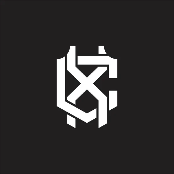 Монограма Логотипу Шаблоном Дизайну Стилю Перекриття — стоковий вектор