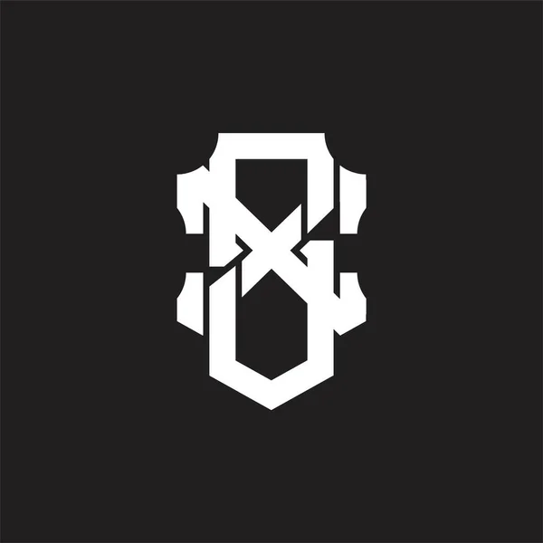 Монограма Логотипу Шаблоном Дизайну Стилю Перекриття — стоковий вектор
