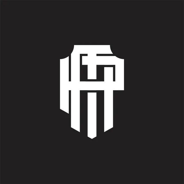 Логограма Логотипу Шаблоном Дизайну Стилю Перекриття — стоковий вектор