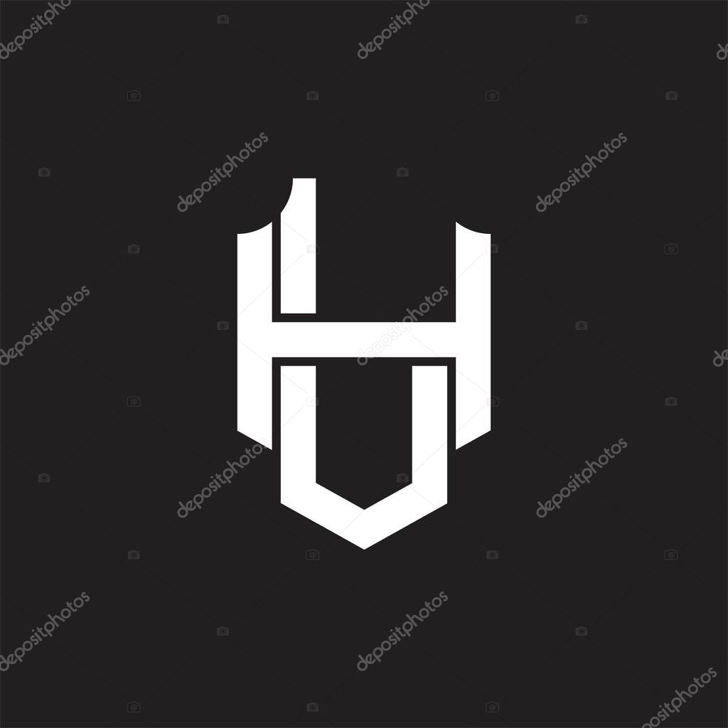 LH Logo monogram with overlapping style design template