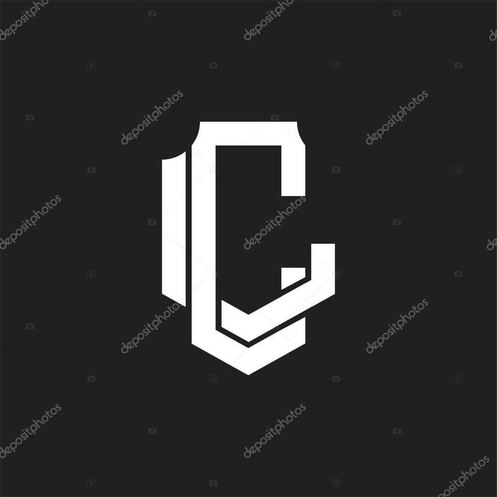 CL Logo monogram with overlapping style design template