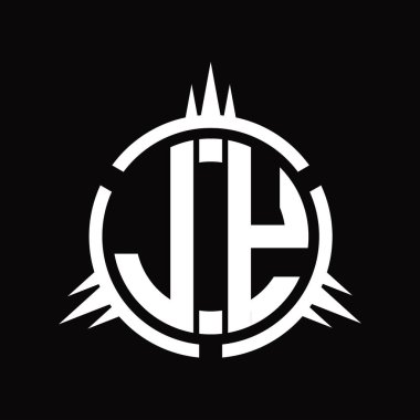 LY Logo monogramı çember element dizayn şablonunda izole edildi
