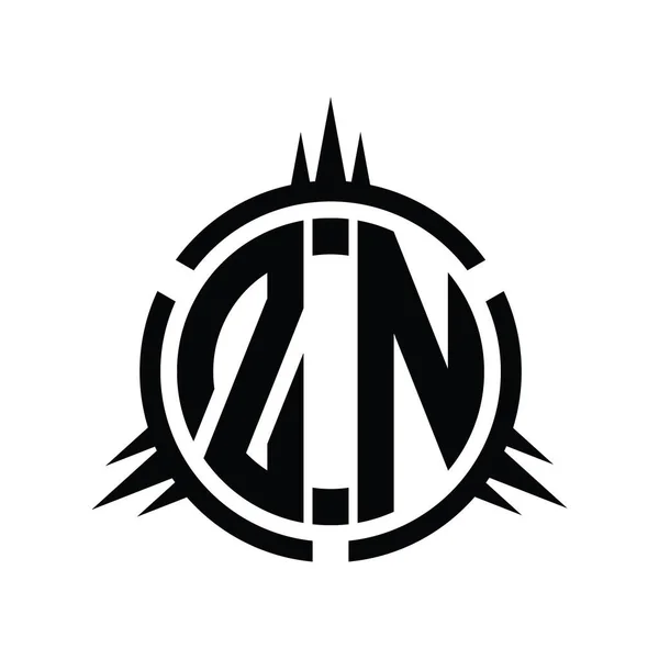 Monogramme Logo Isolé Sur Modèle Conception Éléments Circulaires — Photo