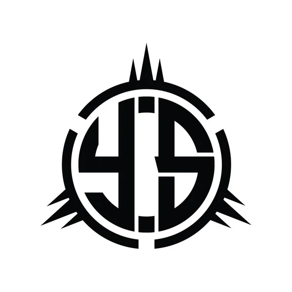 Logo Monogramm Isoliert Auf Design Vorlage Für Kreiselemente — Stockfoto