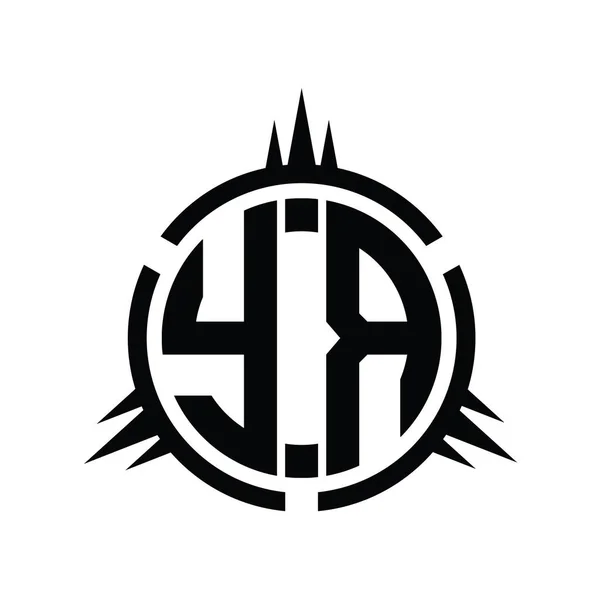 Logo Monogram Isolerad Cirkel Element Design Mall — Stockfoto