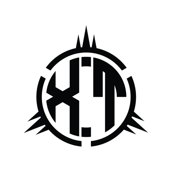 Logo Monogramm Isoliert Auf Kreis Element Design Vorlage — Stockfoto