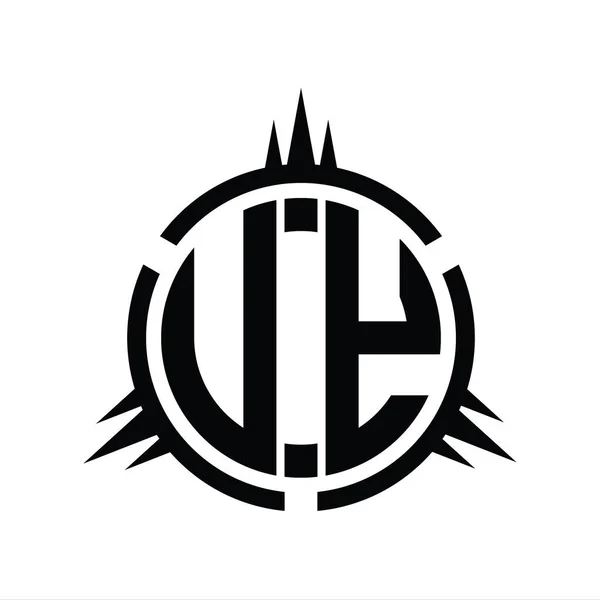 Logotyp Monogram Isolerad Cirkel Element Design Mall — Stockfoto