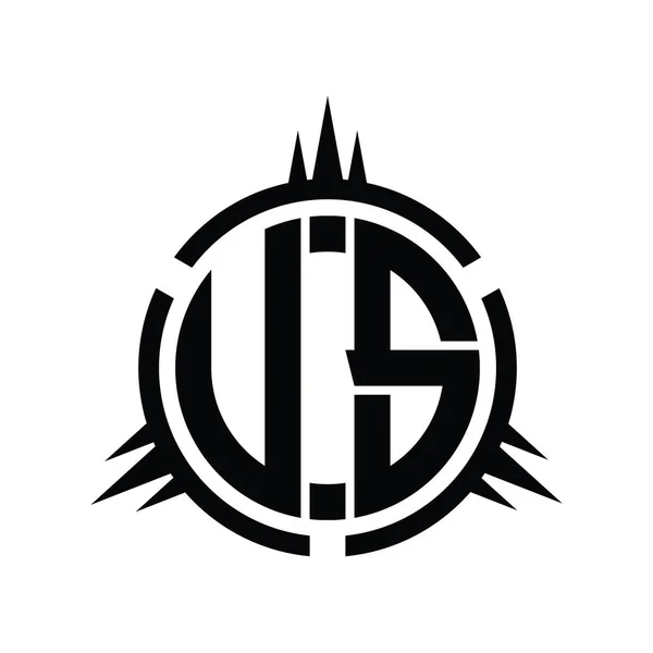 Logo Monogram Elszigetelt Kör Elem Design Sablon — Stock Fotó