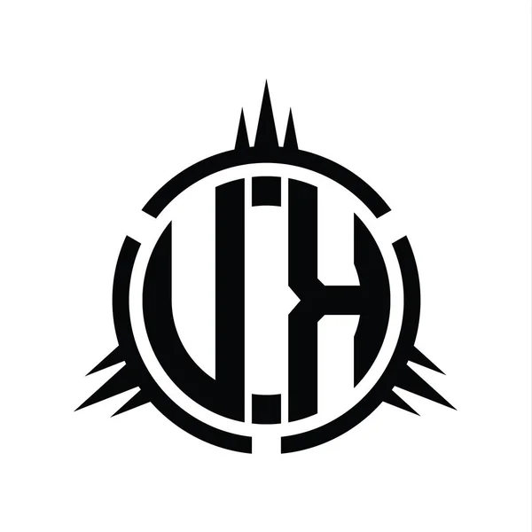Marea Britanie Logo Monogramă Izolată Șablon Proiectare Elementelor Cercului — Fotografie, imagine de stoc