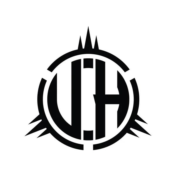Monogramma Logo Isolato Sul Modello Progettazione Elemento Cerchio — Foto Stock