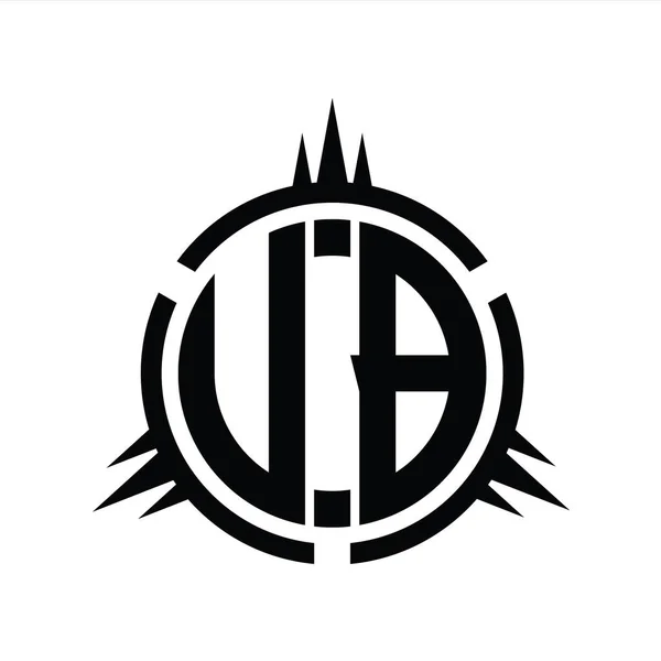 Logo Monogram Isolated Circle Element Design Template — Stock Photo, Image