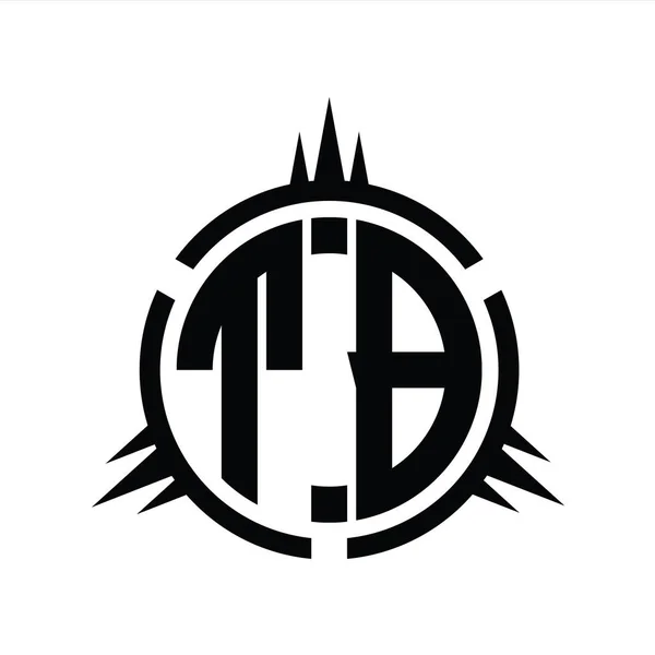 Monograma Logotipo Isolado Modelo Projeto Elemento Círculo — Fotografia de Stock