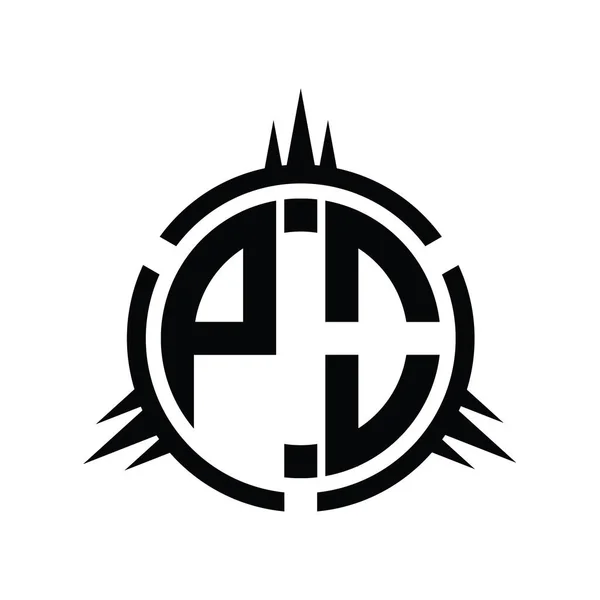 Monograma Logotipo Isolado Modelo Projeto Elemento Círculo — Fotografia de Stock