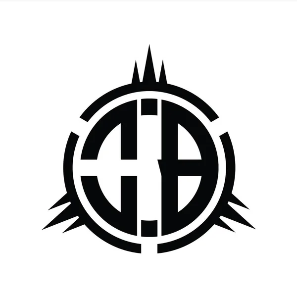Logo Monogramma Isolato Cerchio Elemento Modello Progettazione — Foto Stock