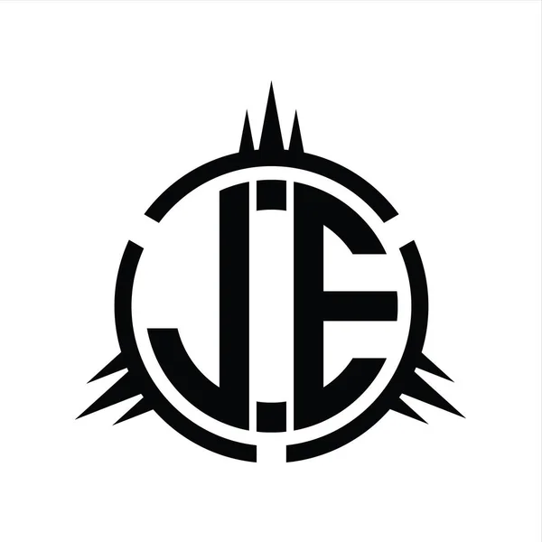 Logo Monogram Isolerad Cirkel Element Design Mall — Stockfoto