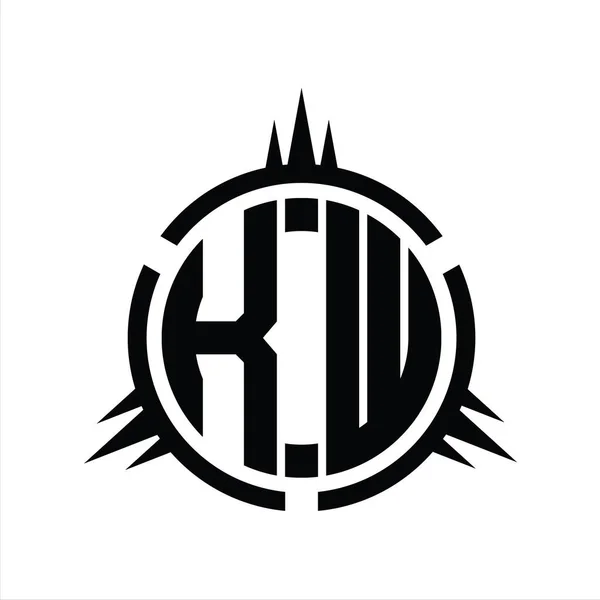 Monograma Logo Izolată Șablonul Design Elementului Cerc — Fotografie, imagine de stoc