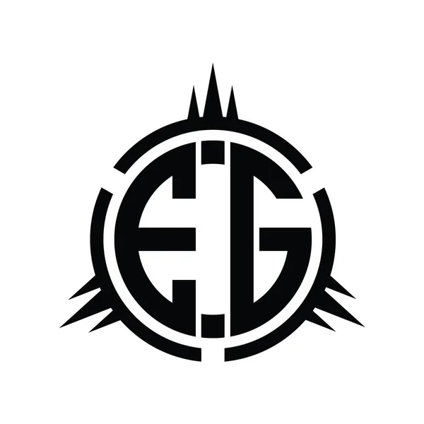 Logo Monograma Aislado Plantilla Diseño Elemento Círculo — Foto de Stock
