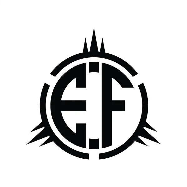 Logo Monogram Isolated Circle Element Design Template — стокове фото