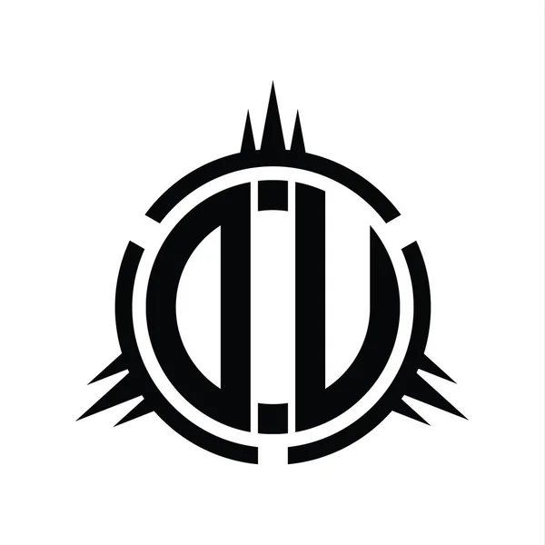Monogramma Del Logo Isolato Sul Modello Progettazione Degli Elementi Circolari — Foto Stock
