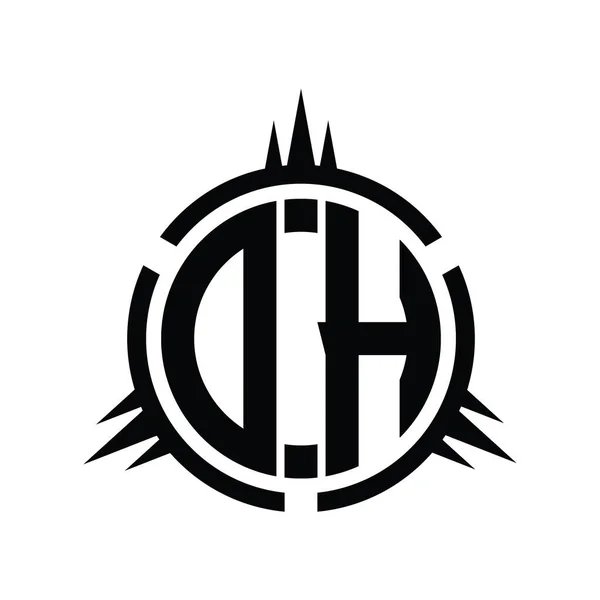 Λογότυπο Απομονωμένο Στο Πρότυπο Σχεδιασμού Στοιχείων Κύκλου — Φωτογραφία Αρχείου