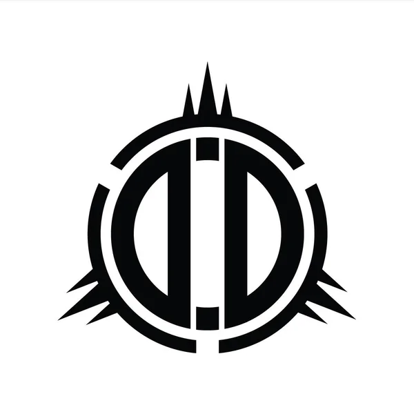 Logo Monogram Isoleret Cirkel Element Design Skabelon - Stock-foto