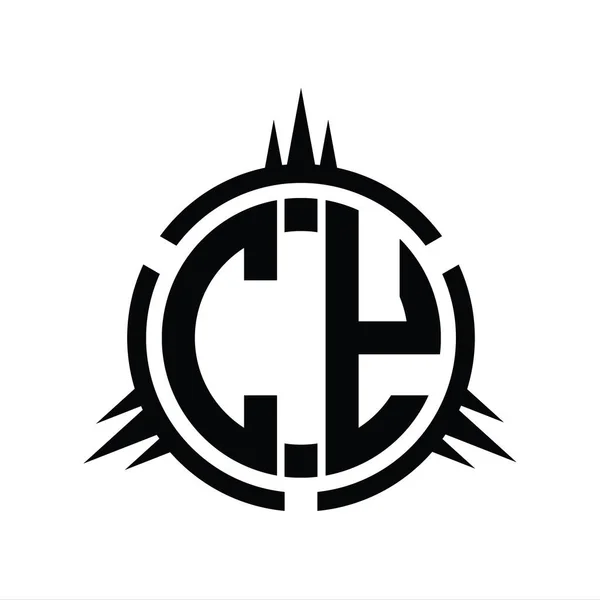 Logo Monograma Aislado Plantilla Diseño Elemento Círculo —  Fotos de Stock