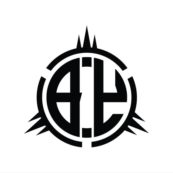 Monograma Logotipo Aislado Plantilla Diseño Elemento Circular —  Fotos de Stock