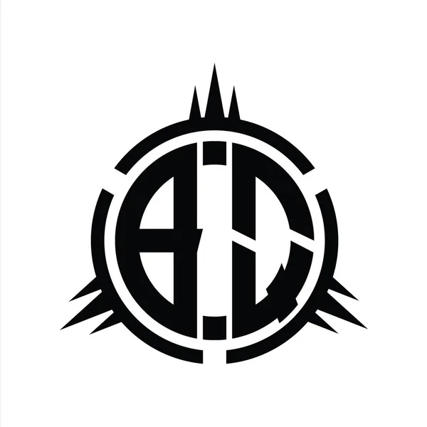 Logo Monogram Isolated Circle Element Design Template — Stock Photo, Image