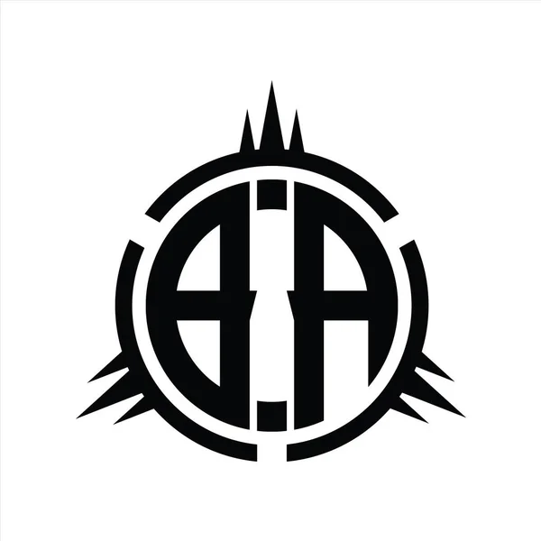 Monogramma Del Logo Isolato Sul Modello Design Degli Elementi Circolari — Foto Stock