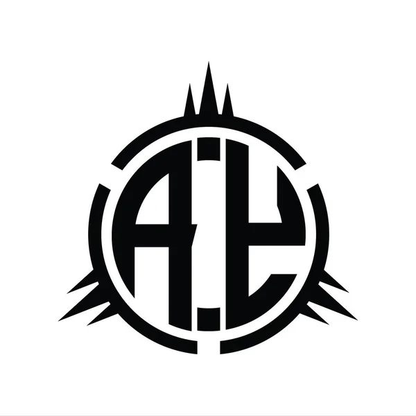 Çember Element Dizayn Şablonunda Izole Edilmiş Logo Monogramı — Stok fotoğraf