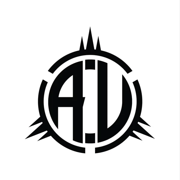 Logo Monograma Aislado Plantilla Diseño Elemento Circular — Foto de Stock