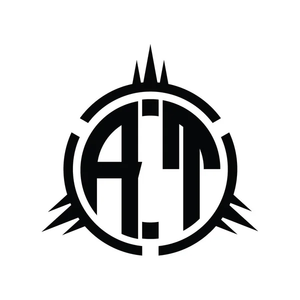 Logo Monograma Aislado Plantilla Diseño Elementos Círculo — Foto de Stock
