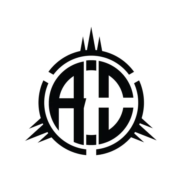 Logo Monogramm Isoliert Auf Design Vorlage Für Kreiselemente — Stockfoto