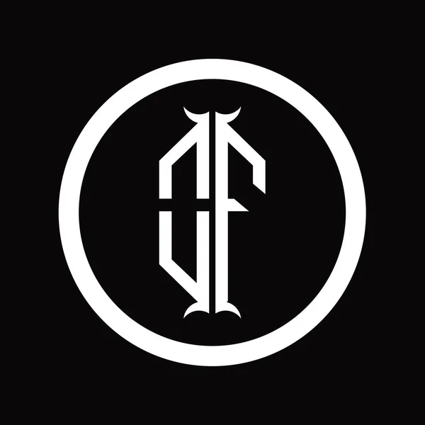 Logo Lettre Monogramme Avec Cor Shieldhexagon — Photo