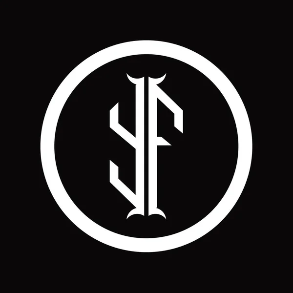 Logo Monogram Písmeno Šestiúhelník Tvar Design Šablony — Stock fotografie