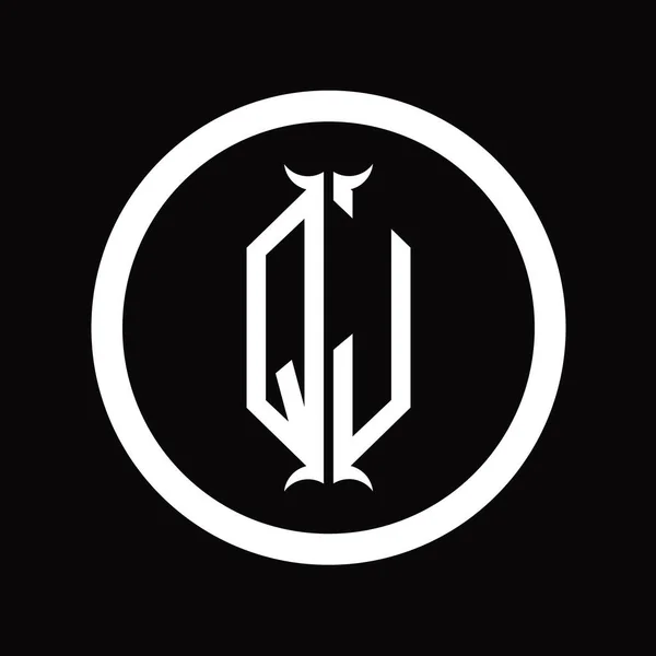 Монограма Літери Логотипу Шаблоном Дизайну Шестикутника — стокове фото
