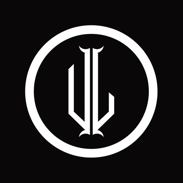 Logo Monogramma Lettera Con Esagono Corno Modello Design — Foto Stock