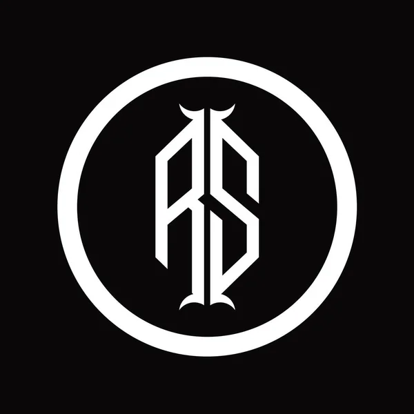 Λογότυπο Μονόγραμμα Γράμμα Εξάγωνο Κέρατο Σχήμα Πρότυπο Σχεδιασμού — Φωτογραφία Αρχείου
