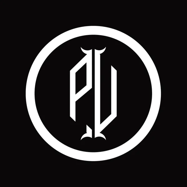 Буква Монограммы Логотипа Шаблоном Формы Шестиугольника — стоковое фото
