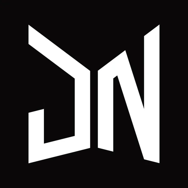 Дизайн Монограми Логотипу Формою Дзеркального Щита Ізольовано Чорному Тлі — стокове фото