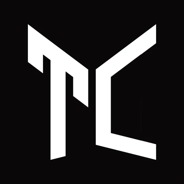 Logo Tasarım Şablonu Siyah Arkaplan Üzerinde Izole Ayna Kalkan Şekli — Stok fotoğraf