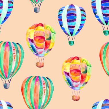 Pembe arka planda canlı suluboya aerodinamik desenleri var. El boyası..